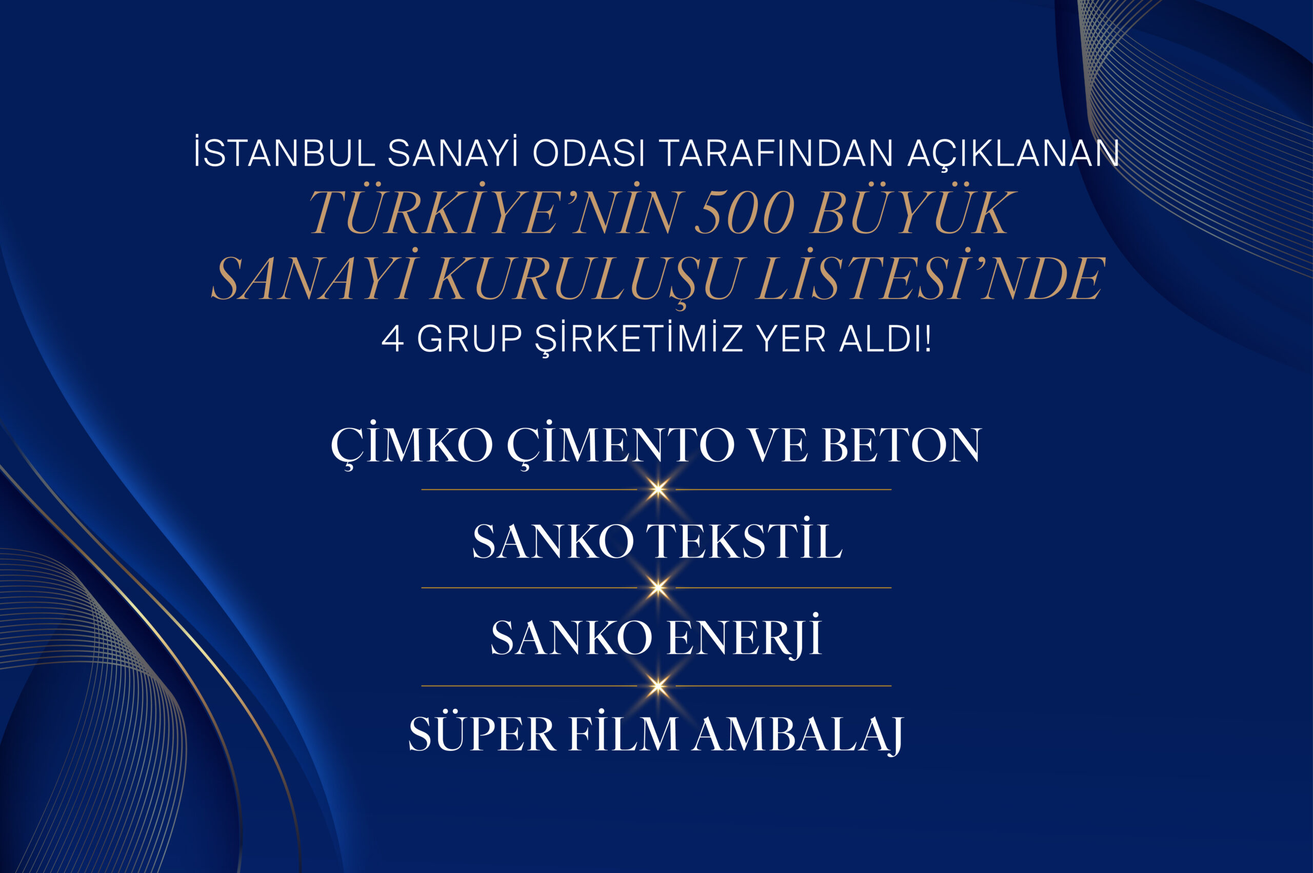 SANKO Holding’in 4 Şirketi İSO 500’de Yer Aldı